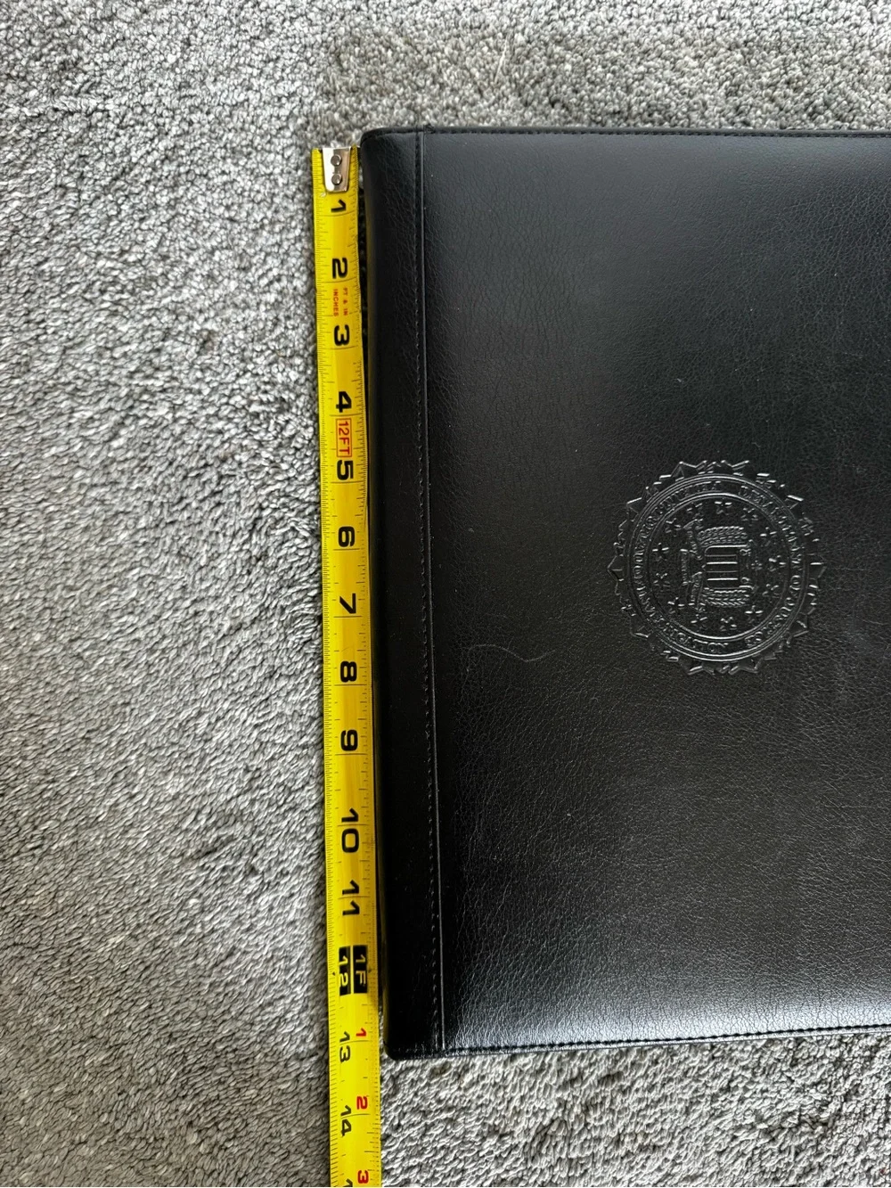 Department of Justice – Federal Bureau of Investigation (FBI) Zippered Padfolio